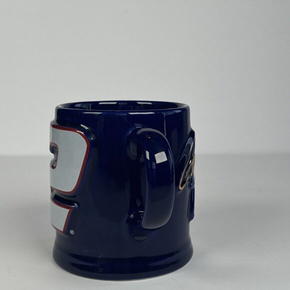 Nascar Rusty Wallace #2 embossed 3D gilded signature Blue Gold Coffee‎ Cup Mug - Picture 3 of 9
